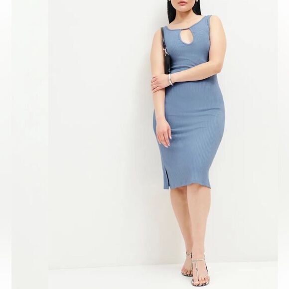 Reformation Willie Knit Dress Color Viola XL NWT $148 - Picture 2 of 6